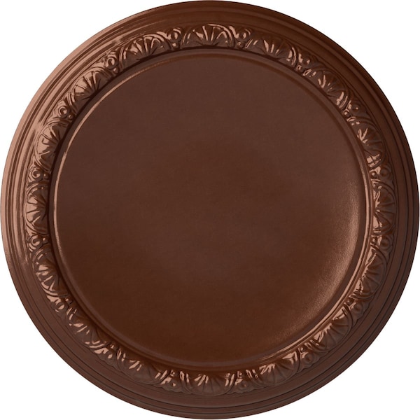 Ekena Millwork Carlsbad Ceiling Medallion (Fits Canopies up to 14 1/4"), 19 1/2"OD x 1 3/4"P, Copper Penny CM19CACPS - main